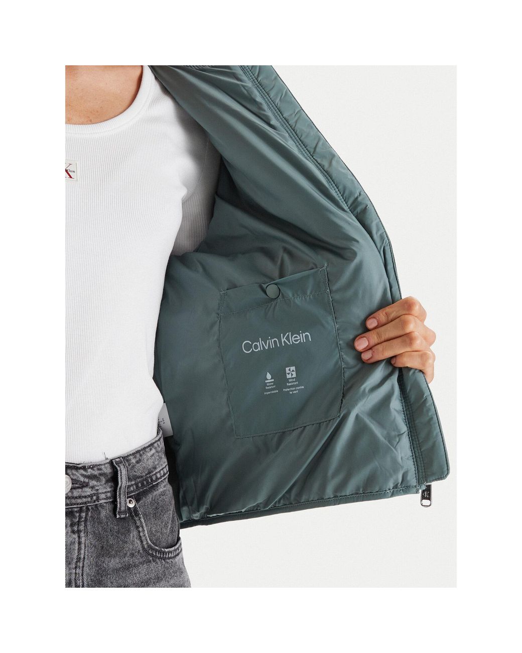 Calvin Klein Green Bomberjacke Lv147E514G Regular Fit