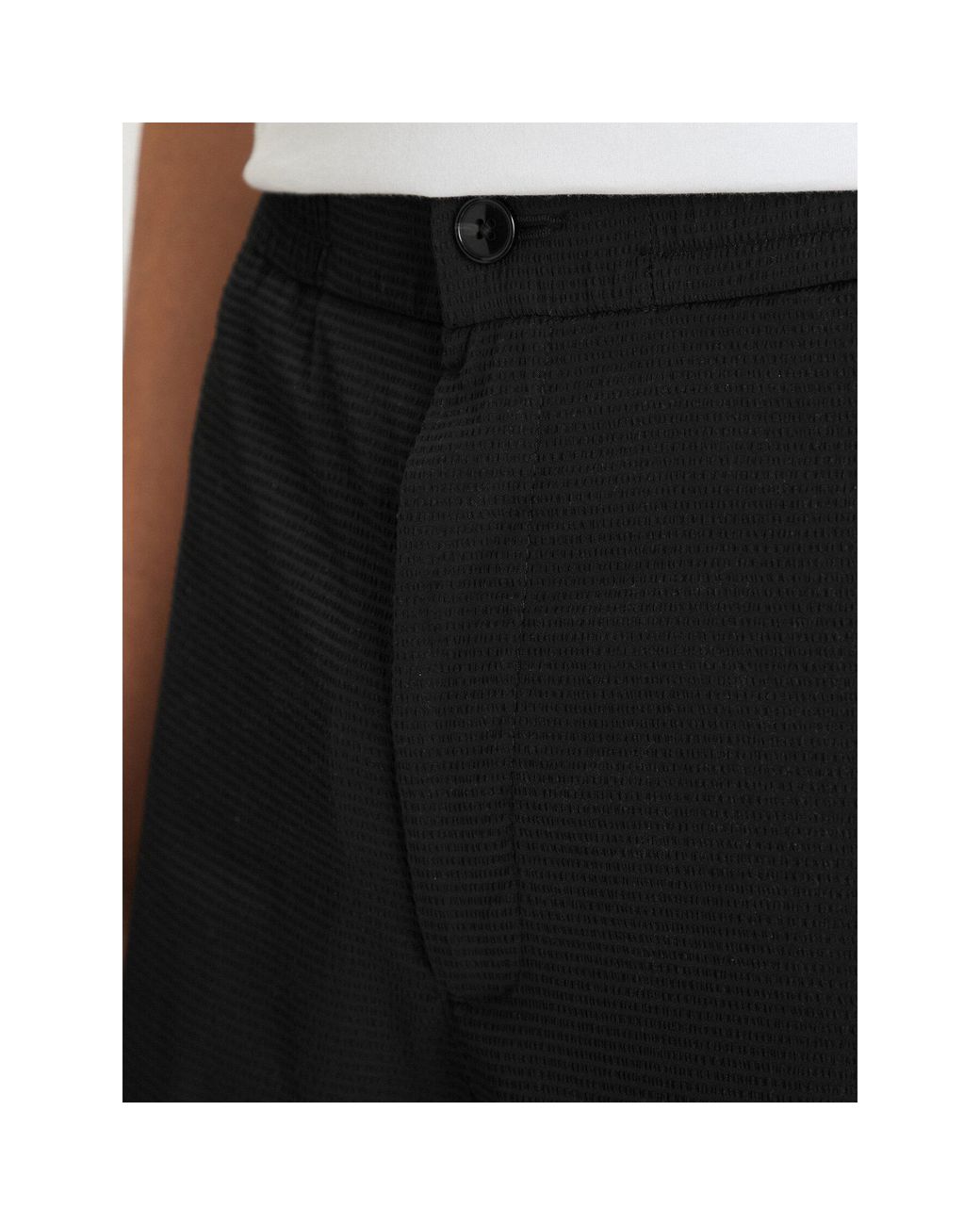 Calvin Klein Stoffshorts Lv04Lf610G Straight Fit in Black für Herren