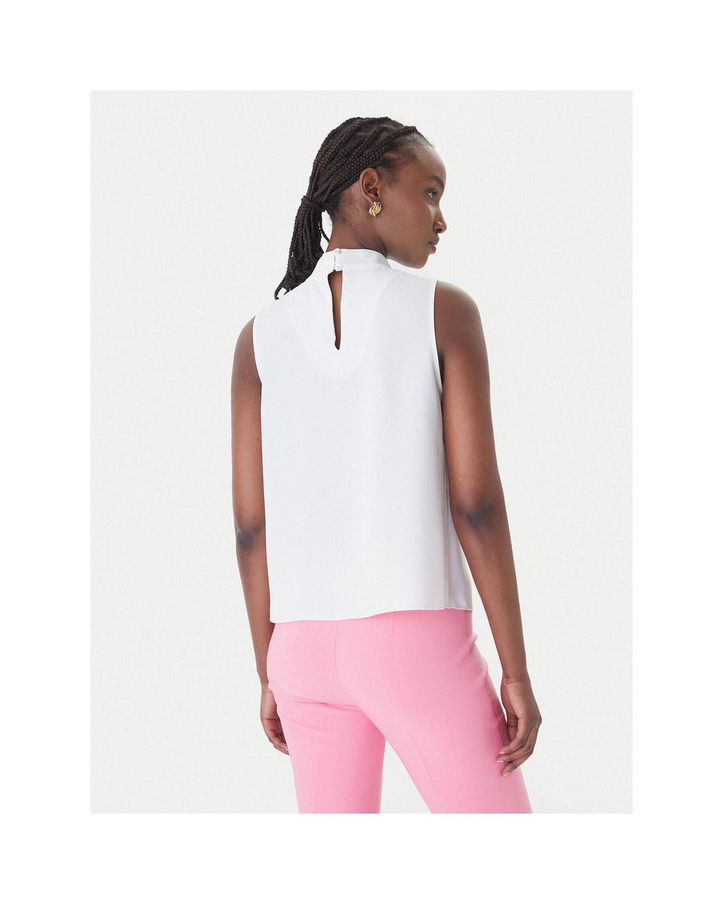 Rinascimento Pink Bluse Cfc0127706003 Regular Fit