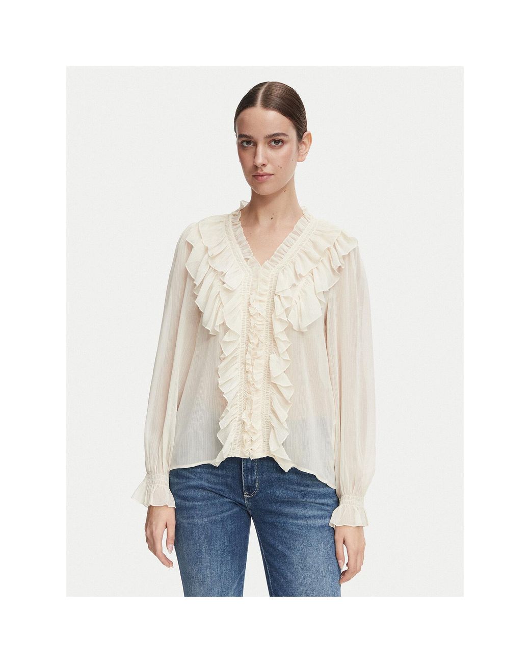 Morgan White Bluse 252-Cathy Regular Fit