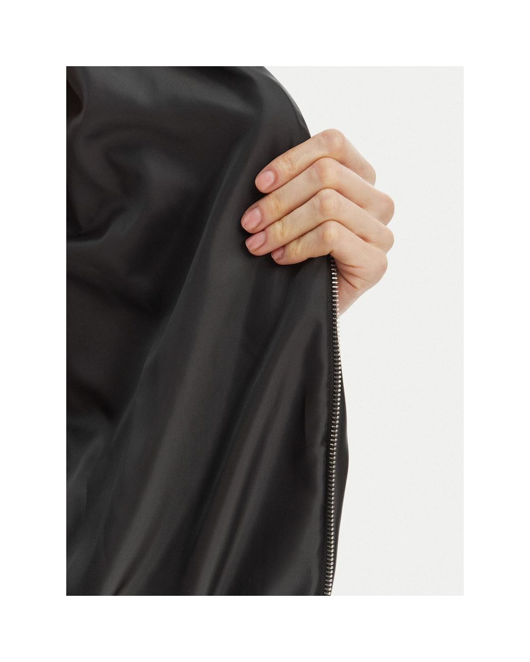 Rinascimento Black Jacke Aus Kunstleder Cfc0127530003 Relaxed Fit