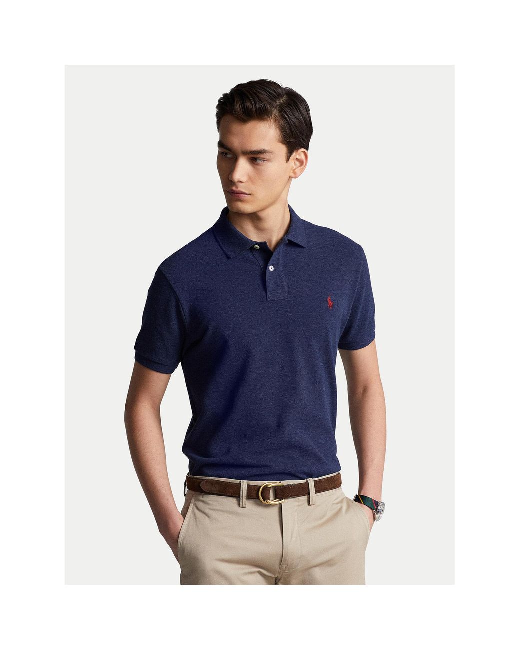 Polo Ralph Lauren Poloshirt 710680784292 Custom Slim Fit in Blau 
