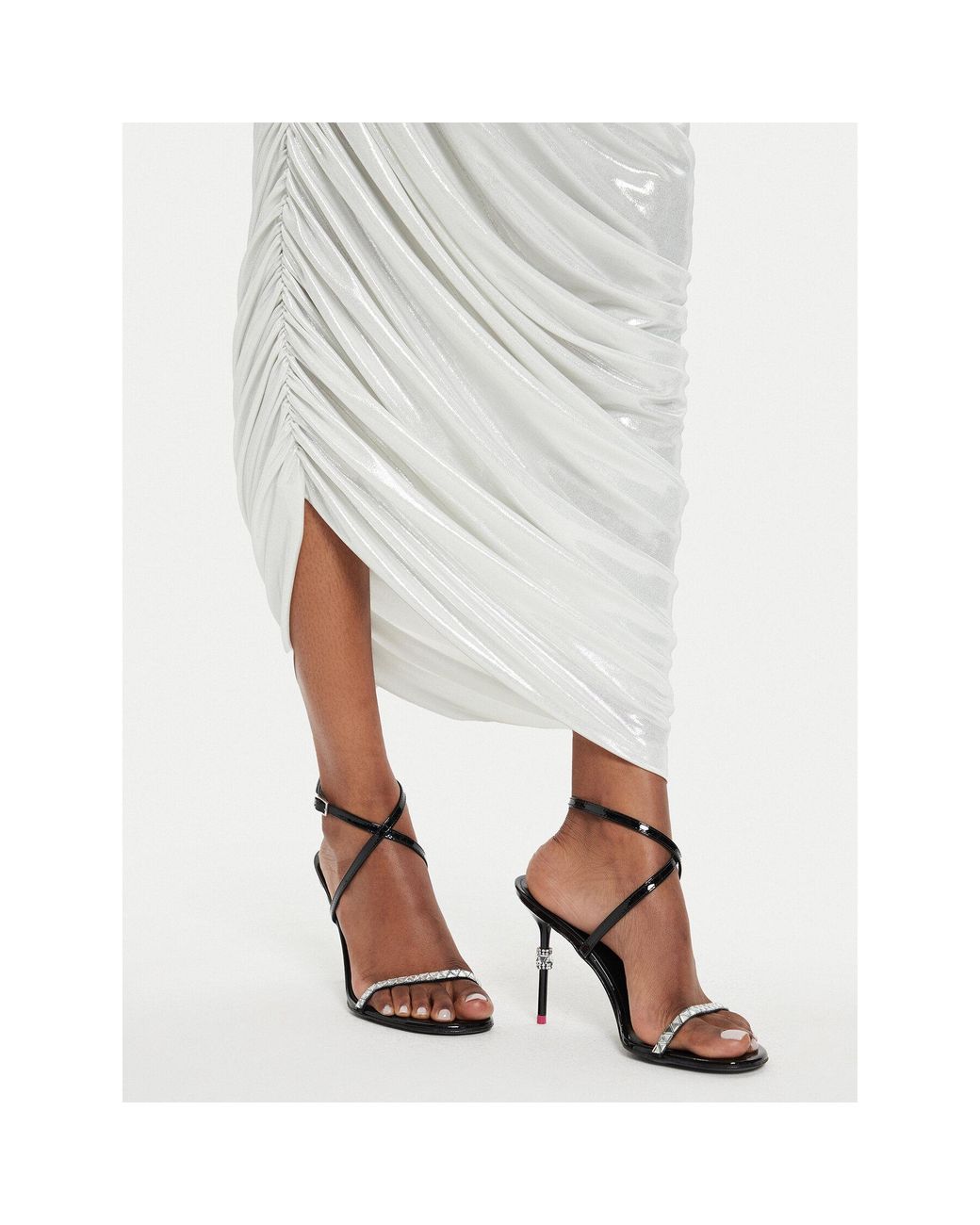 Norma Kamali White Coctailkleid St2243Lmd07967 Écru Slim Fit