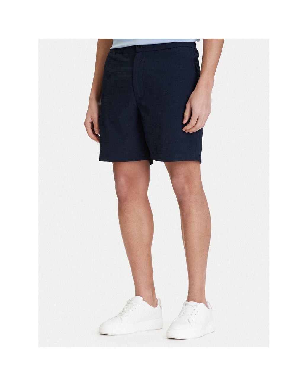 Calvin Klein Stoffshorts Lv04Lf610G Straight Fit in Blue für Herren