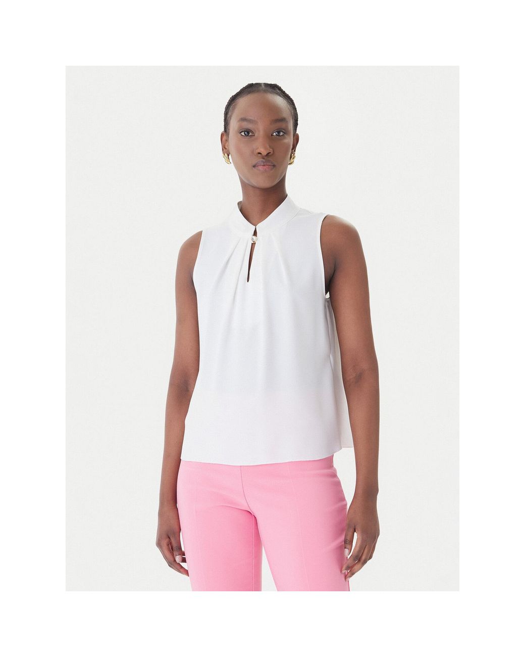 Rinascimento Pink Bluse Cfc0127706003 Regular Fit