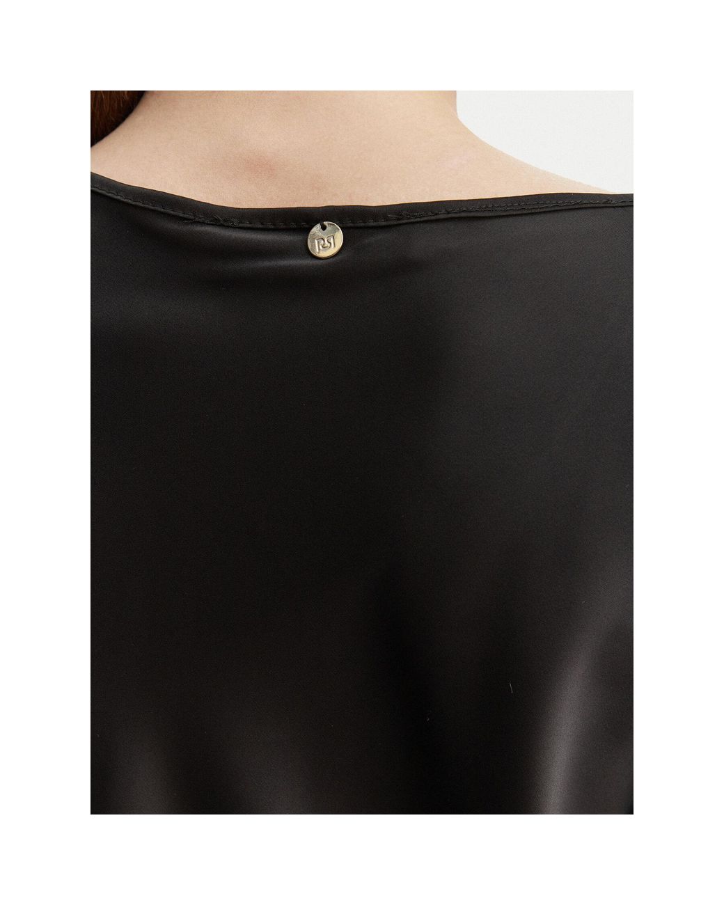 Rinascimento Black Bluse Cfc0127631003 Regular Fit