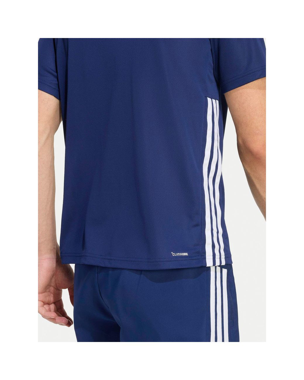Adidas Technisches T-Shirt Workout Essentials Base 3-Stripes Kd0701 Regular Fit in Blue für Herren