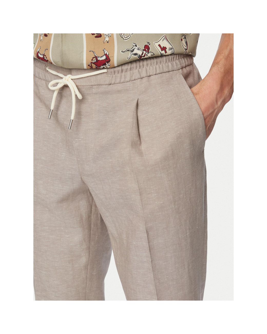 HUGO Stoffhose Getlin 50559695 Slim Fit in Natural für Herren