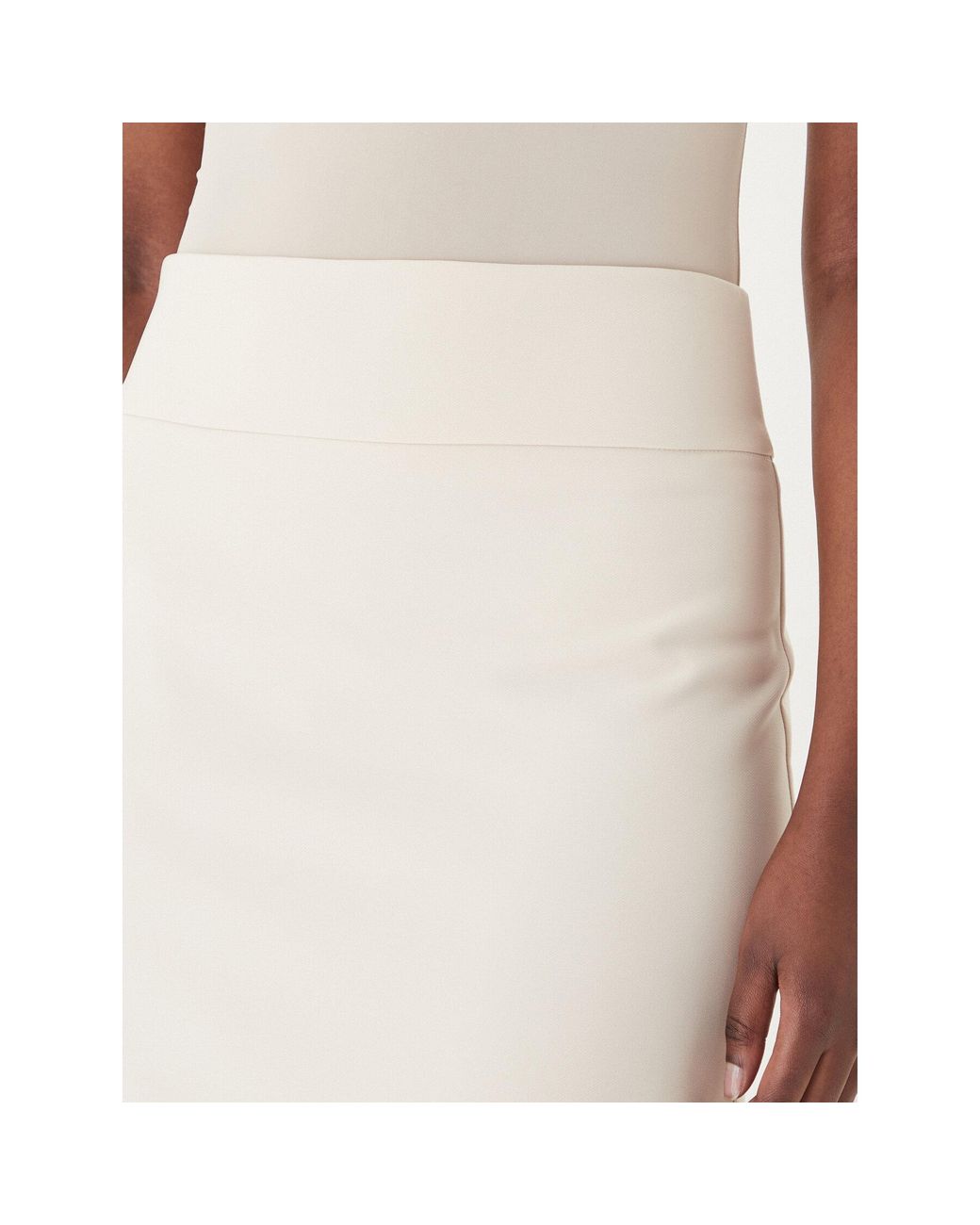 Rinascimento White Bleistiftrock Cfc0128651003 Slim Fit