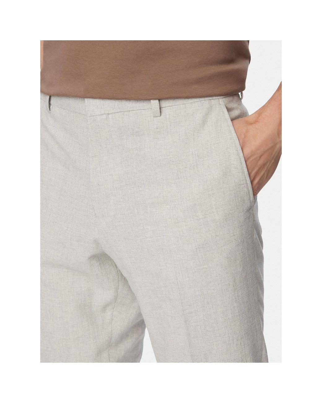 Boss Stoffhose H-Genius-253 50561874 Slim Fit in White für Herren