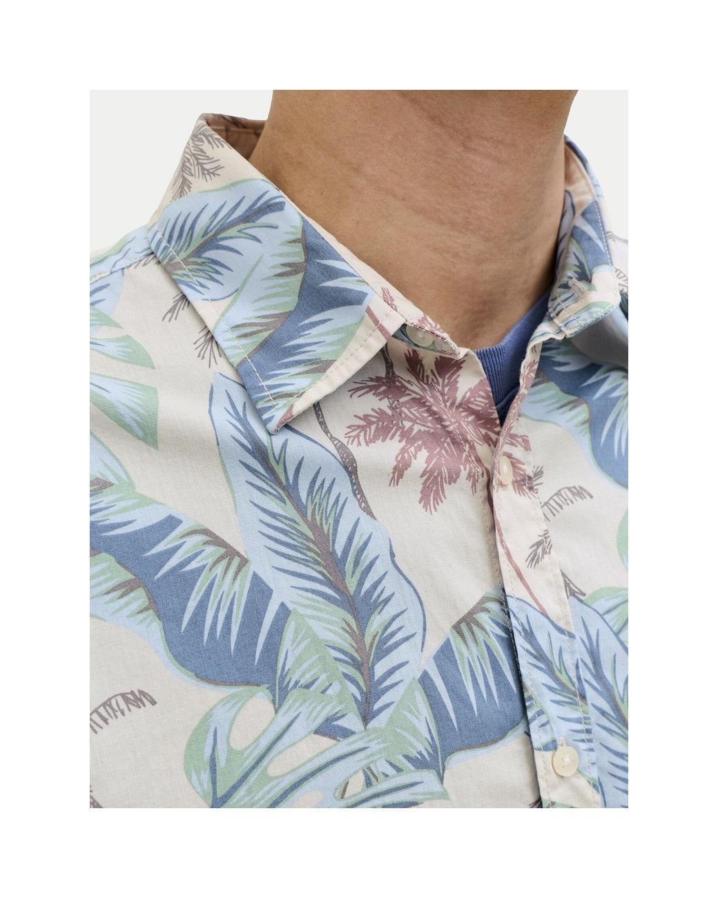 Jack & Jones Hemd Honolulu 12289667 Regular Fit in Blue für Herren