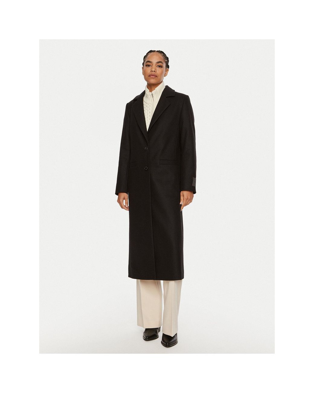 HUGO Wollmantel Mojeni 50526199 Regular Fit in Schwarz | Lyst DE 