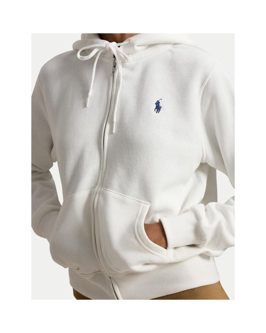 Polo Ralph Lauren White Sweatshirt 211971699001 Relaxed Fit