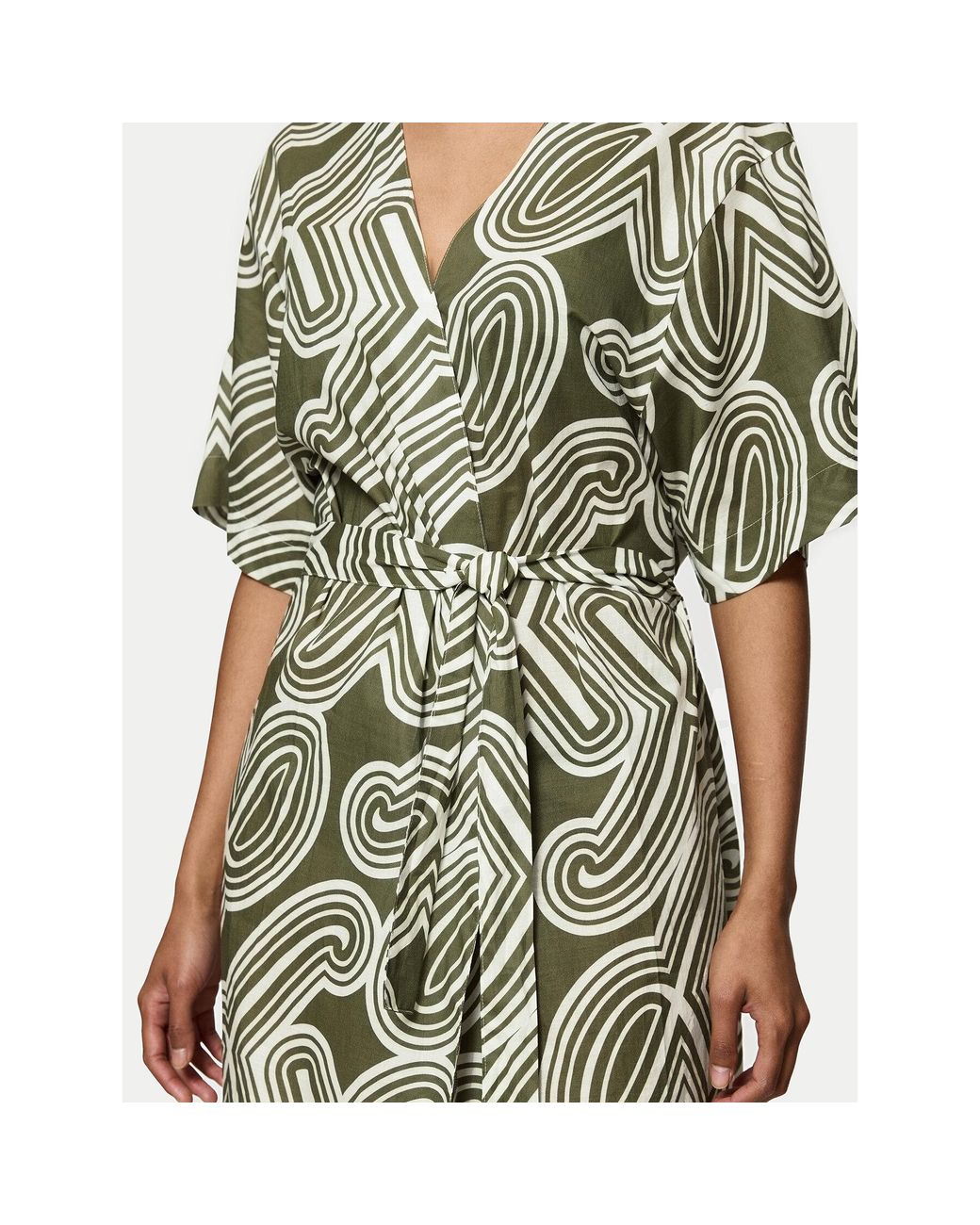 Triumph Green Kimono Beach Mywear 10222618 Relaxed Fit