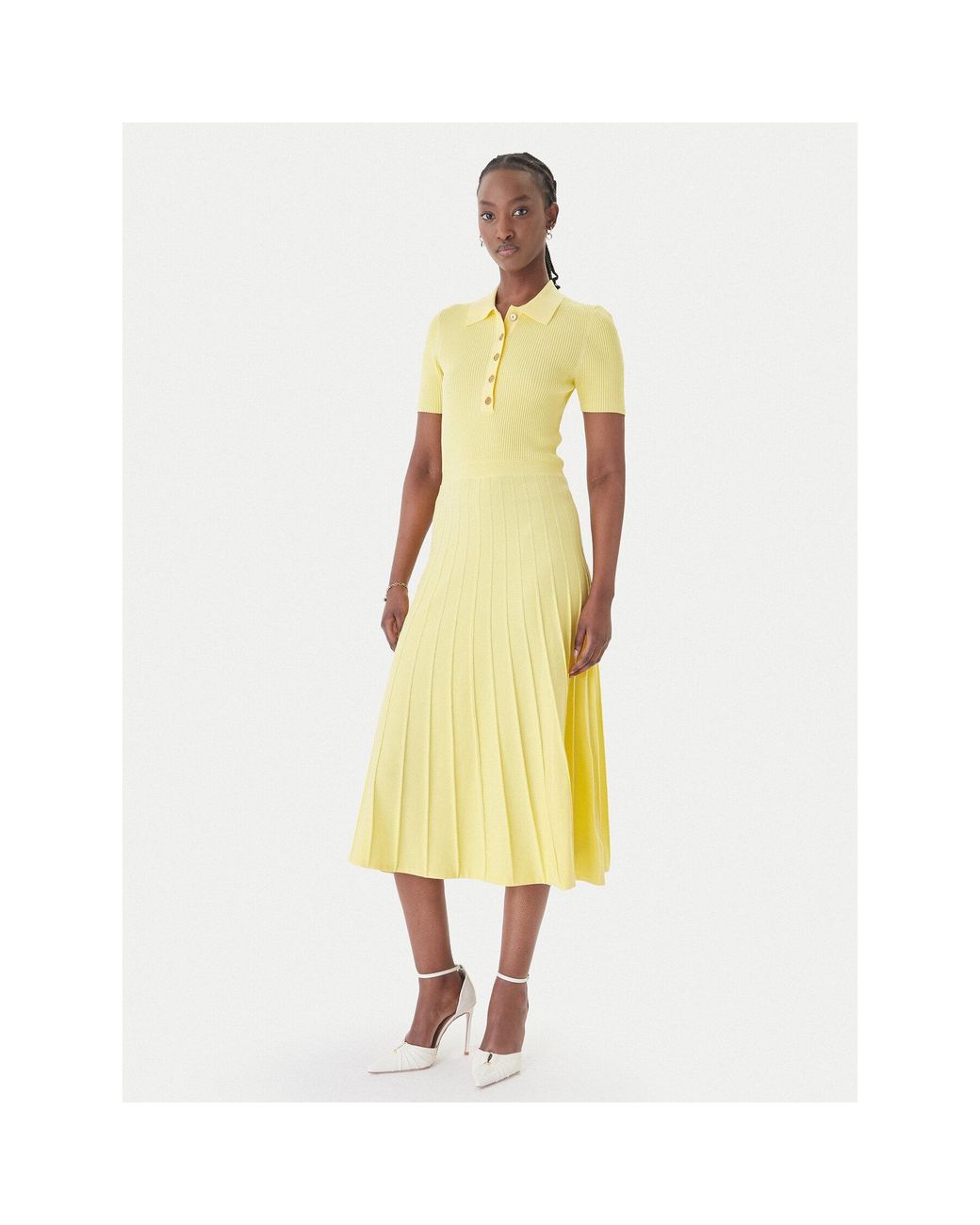 MICHAEL Michael Kors Yellow Strickkleid Mt5834F33D Regular Fit