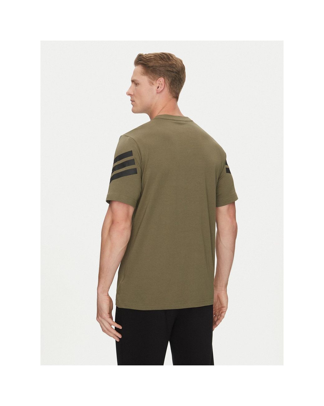 Adidas T-Shirt Future Icons 3-Stripes Jd4876 Regular Fit in Green für Herren