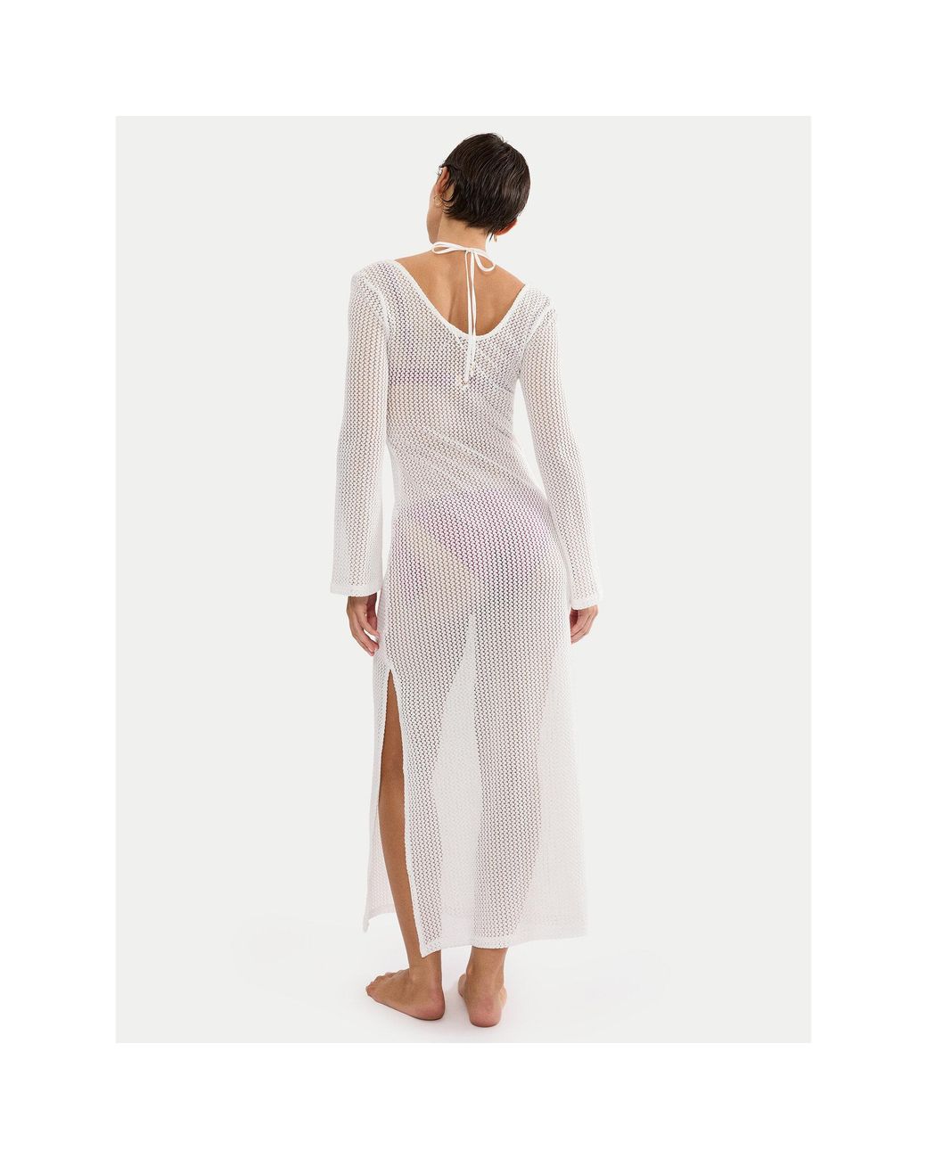 Triumph White Strandkleid Beach Mywear Crochet 10226469 Relaxed Fit