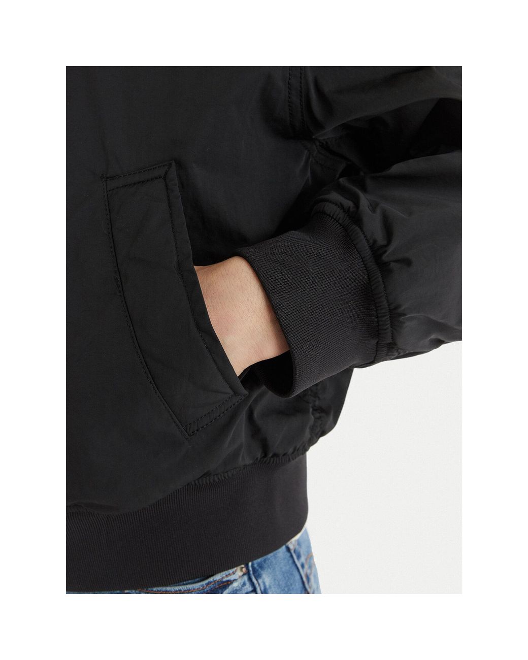 Calvin Klein Black Bomberjacke Essential Lv047F505G Regular Fit