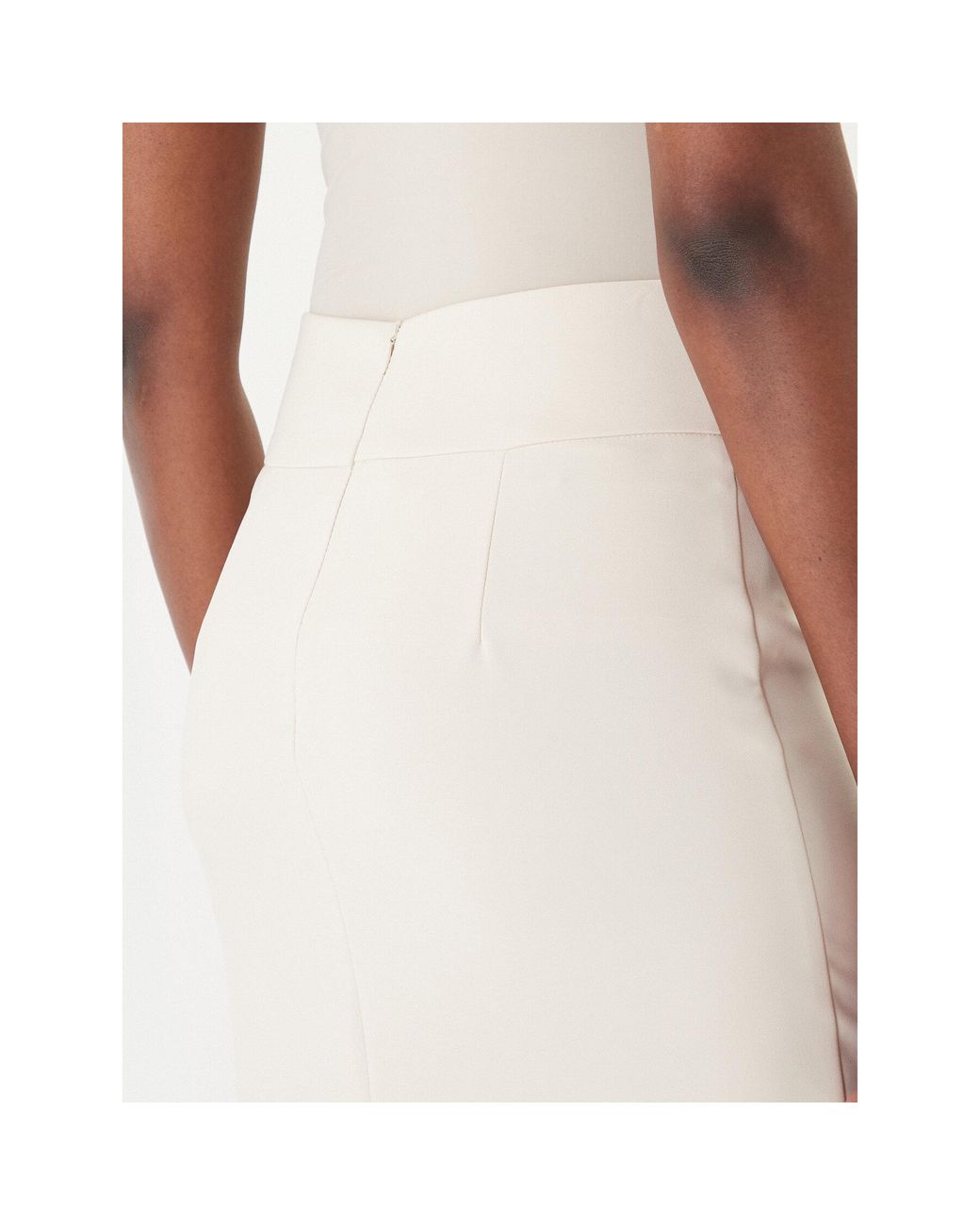 Rinascimento White Bleistiftrock Cfc0128651003 Slim Fit