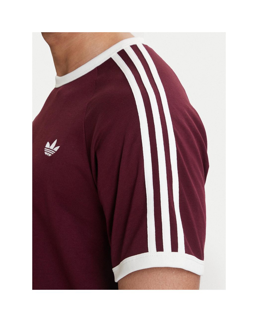 Adidas T-Shirt 3-Stripes Kq9639 Regular Fit in Red für Herren
