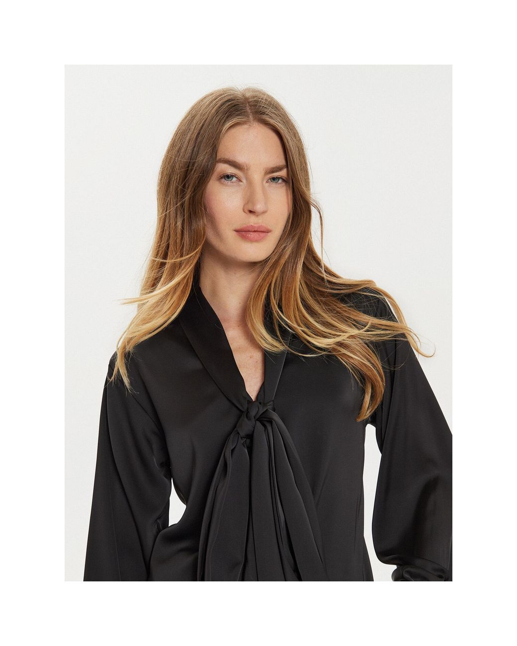 ELEH Black Bluse E00198 Regular Fit
