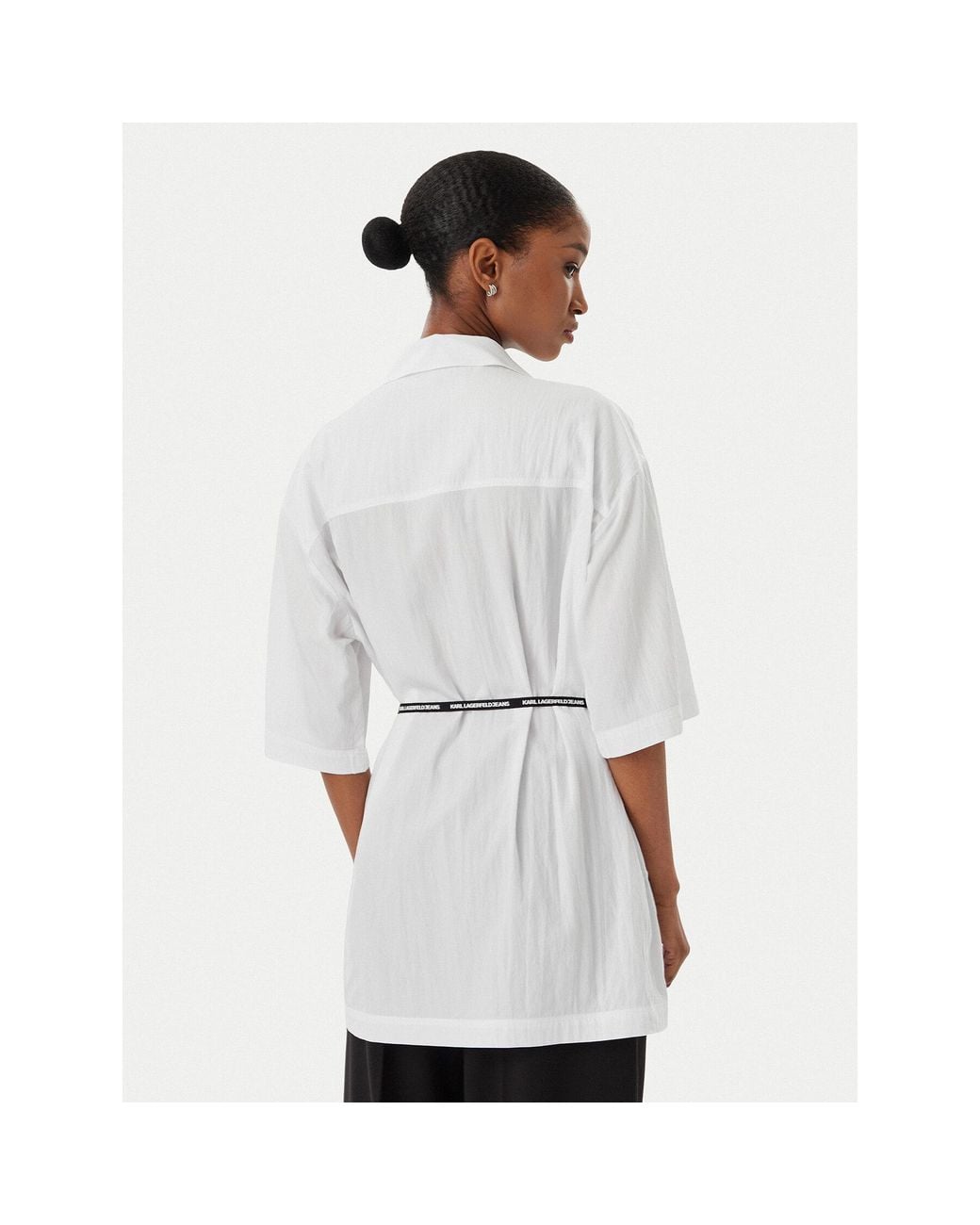 Karl Lagerfeld White Hemd B2W11022 Relaxed Fit