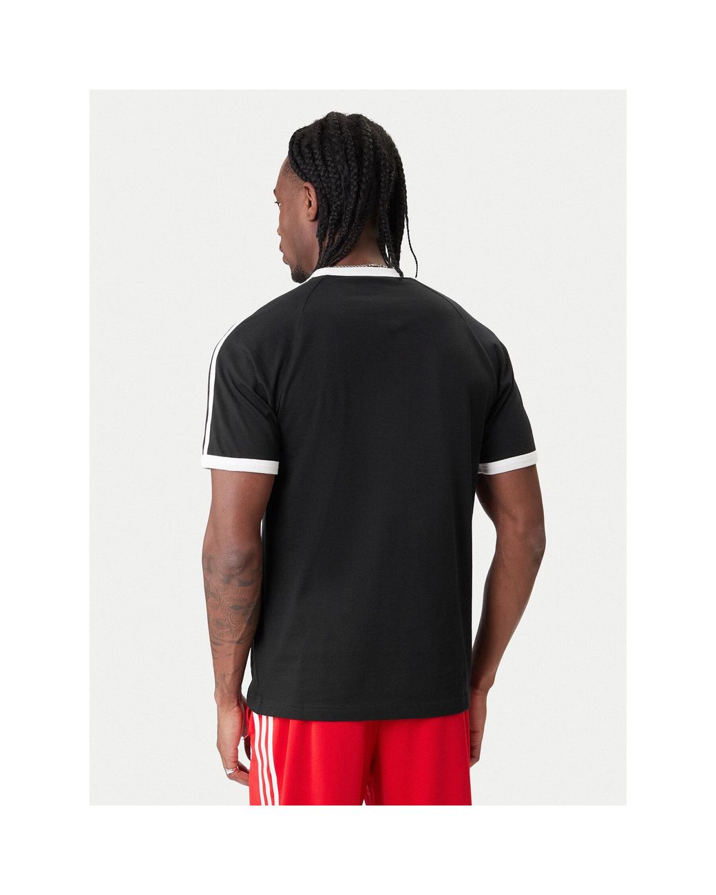 Adidas T-Shirt 3-Stripes Ke3538 Regular Fit in Black für Herren