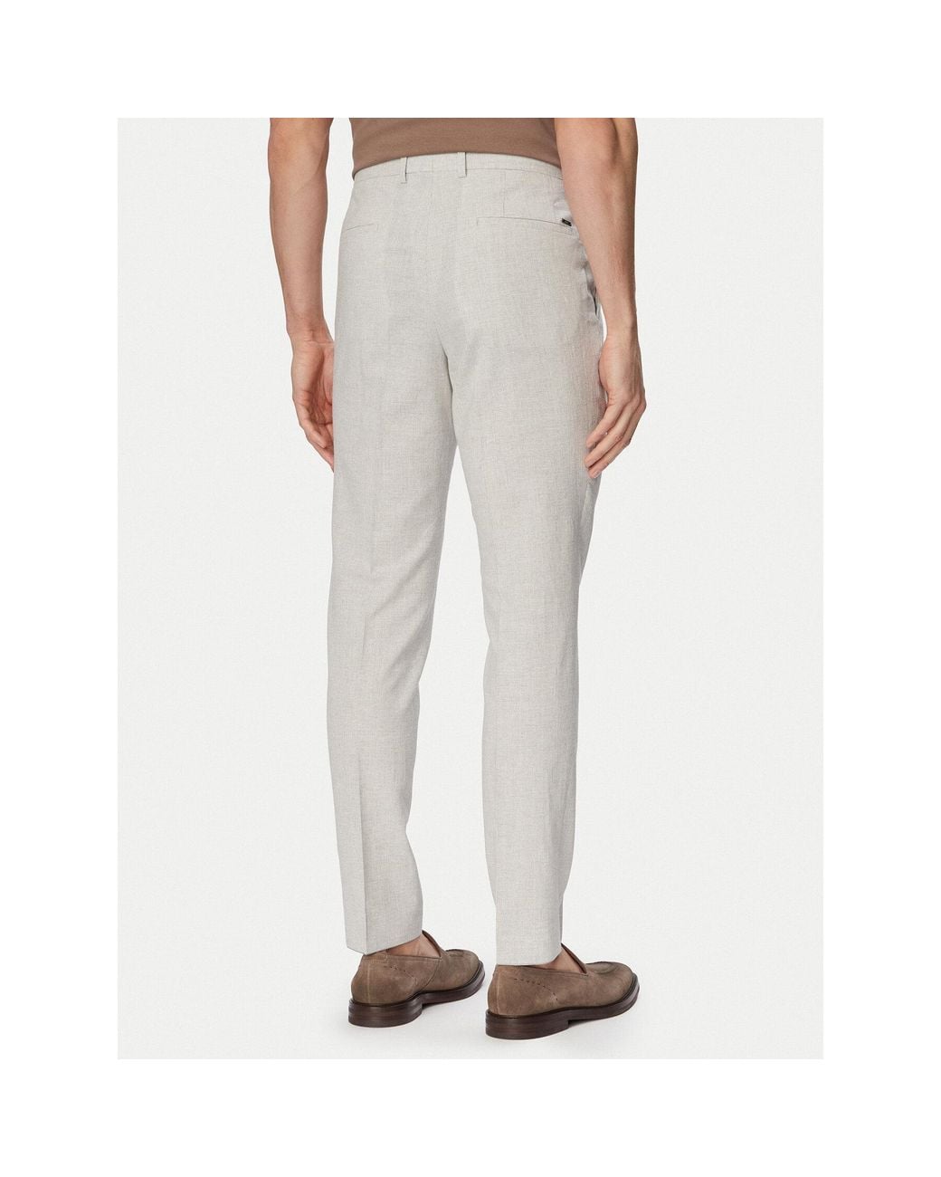 Boss Stoffhose H-Genius-253 50561874 Slim Fit in White für Herren