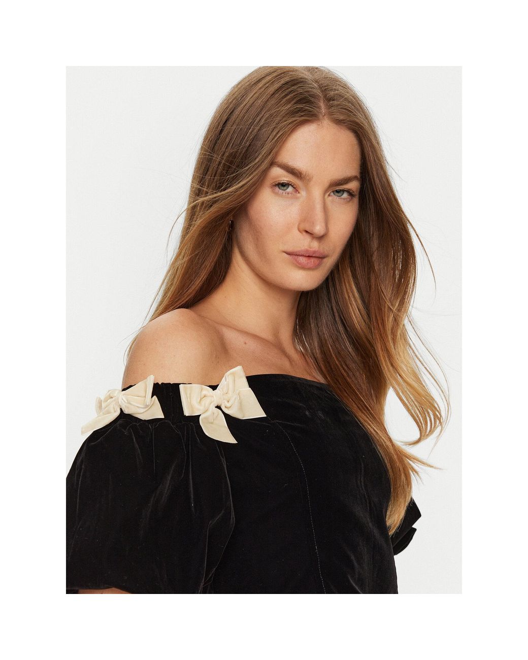 ELEH Black Bluse E00201 Regular Fit