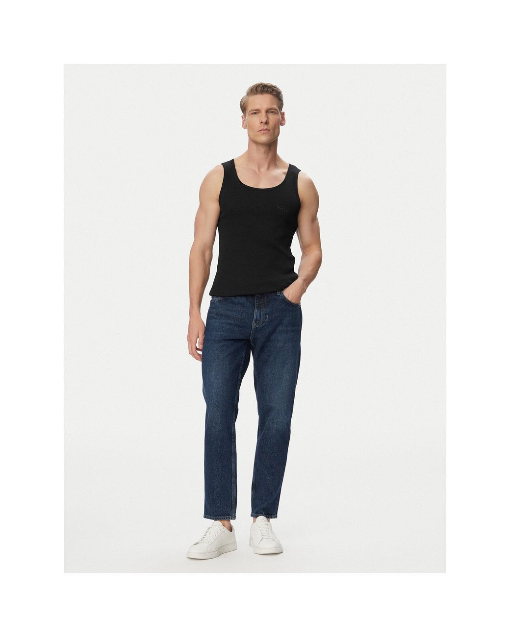 Boss Tanktop-Set 50542132 Regular Fit in White für Herren