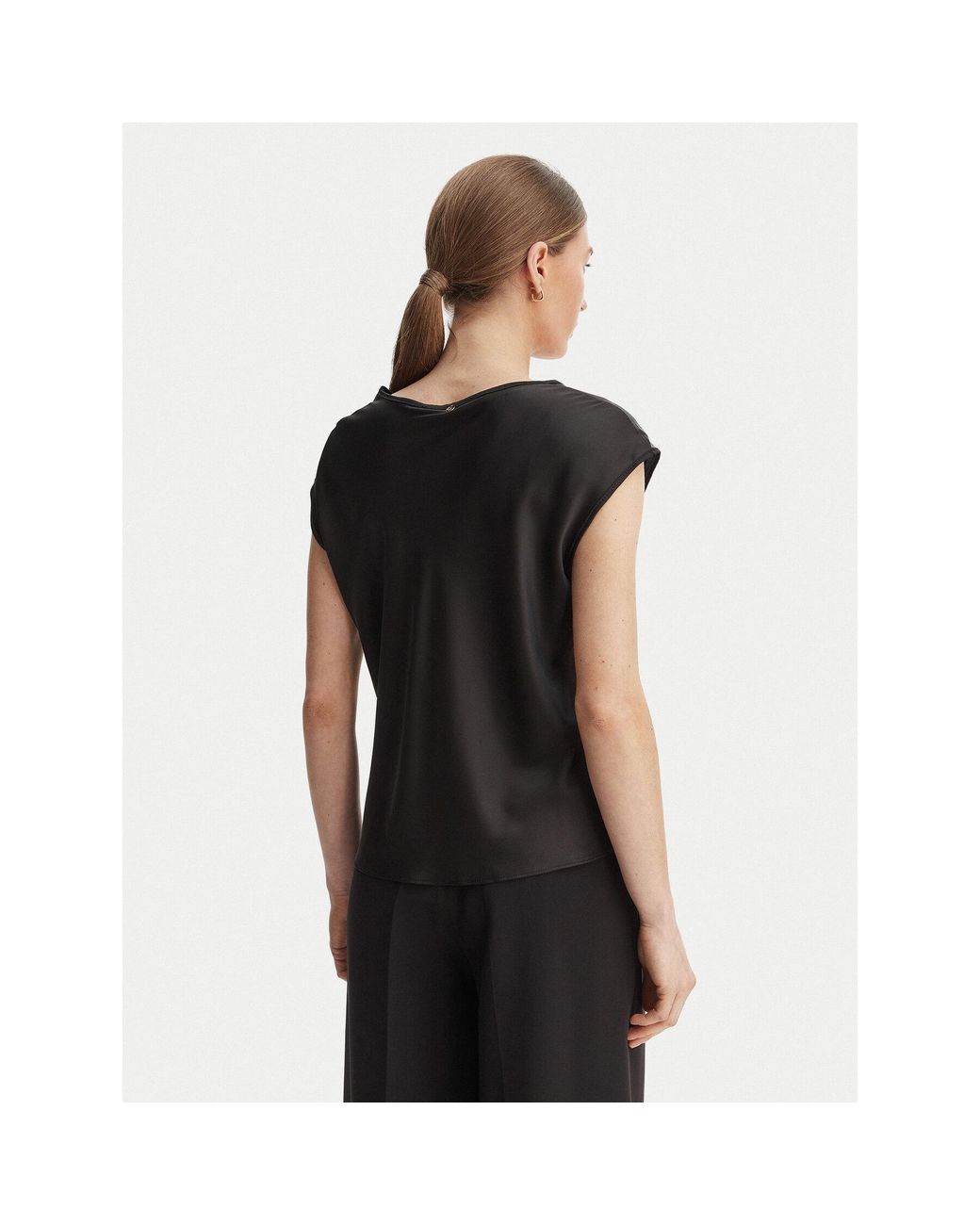 Rinascimento Black Bluse Cfc0127631003 Regular Fit