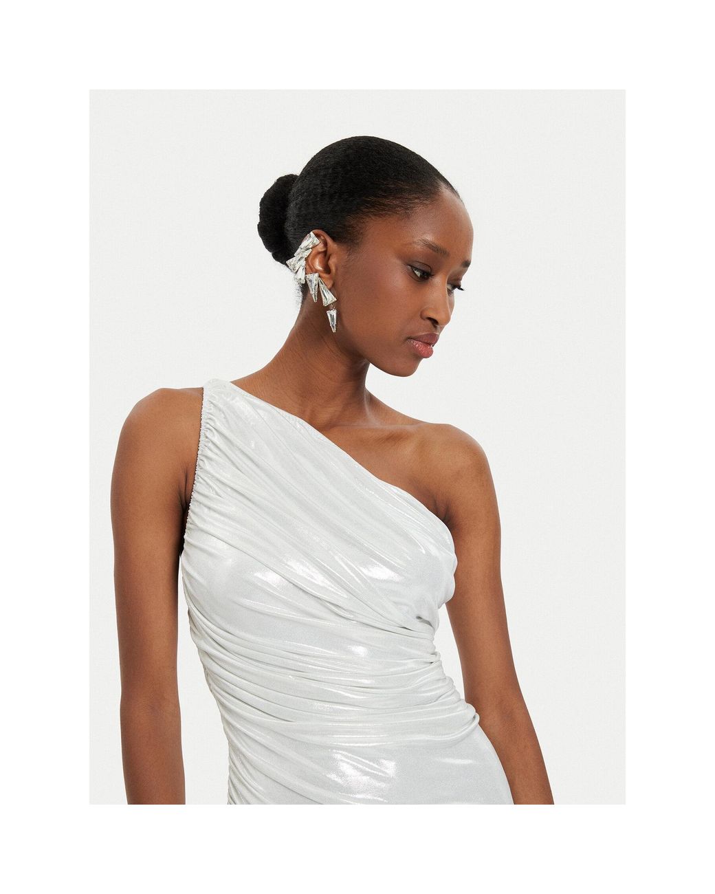 Norma Kamali White Coctailkleid St2243Lmd07967 Écru Slim Fit