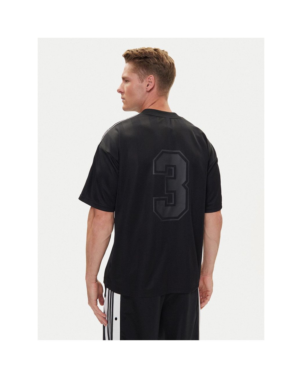 Adidas T-Shirt 90S Stripe Jx3068 Regular Fit in Black für Herren