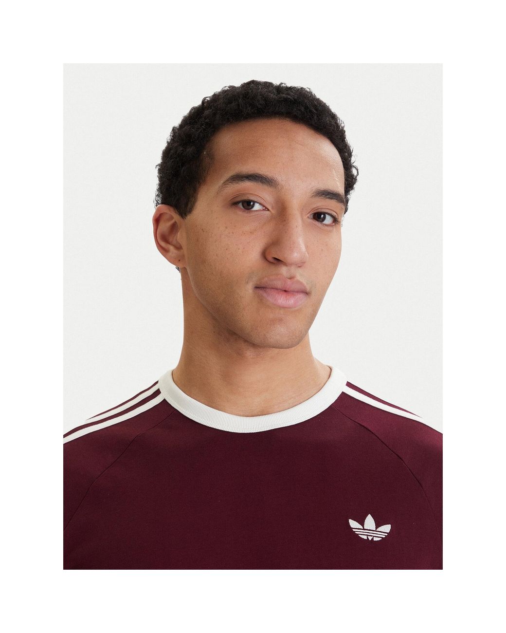 Adidas T-Shirt 3-Stripes Kq9639 Regular Fit in Red für Herren