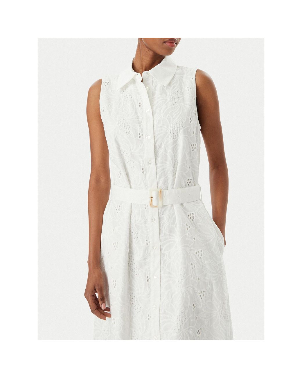 Lola Casademunt White Hemdkleid Ls2616144 Regular Fit