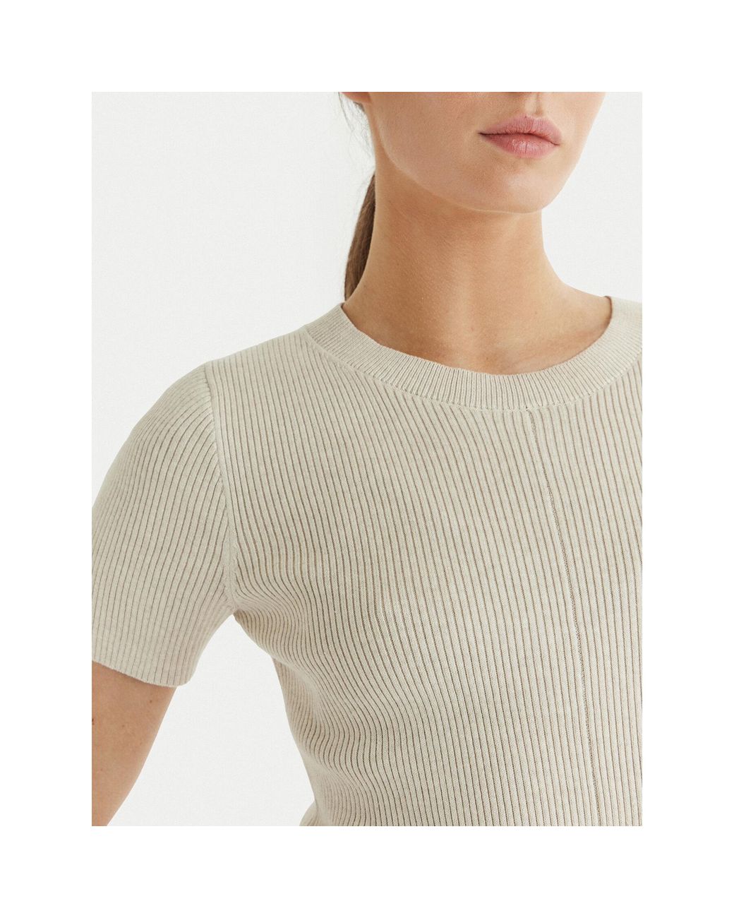 Calvin Klein White Strickkleid Lv047F325G Slim Fit