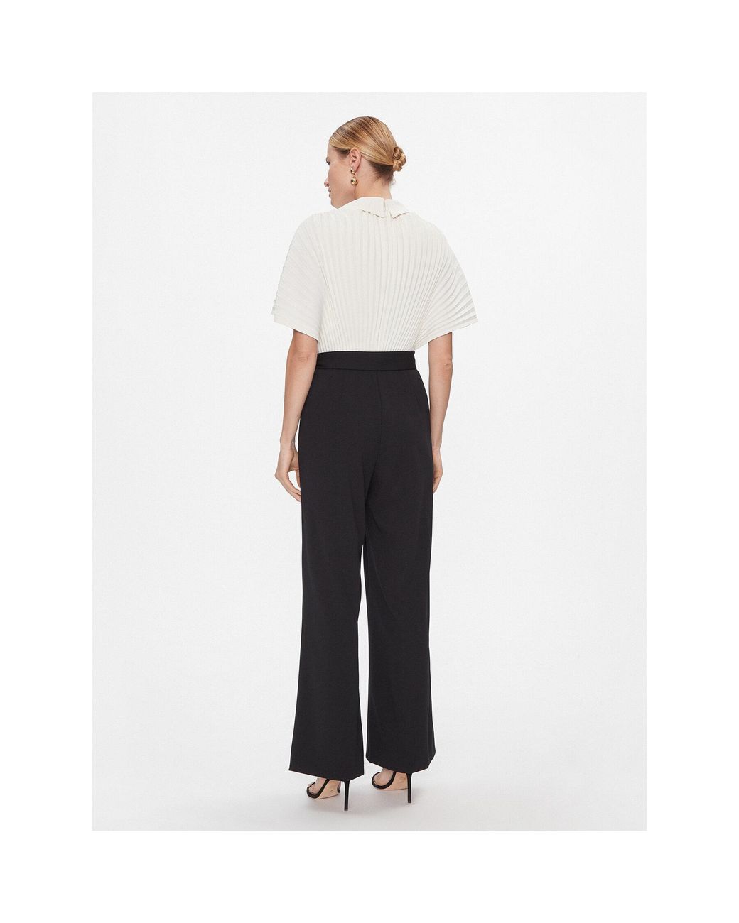 DKNY White Jumpsuit Dd3J3455 Relaxed Fit