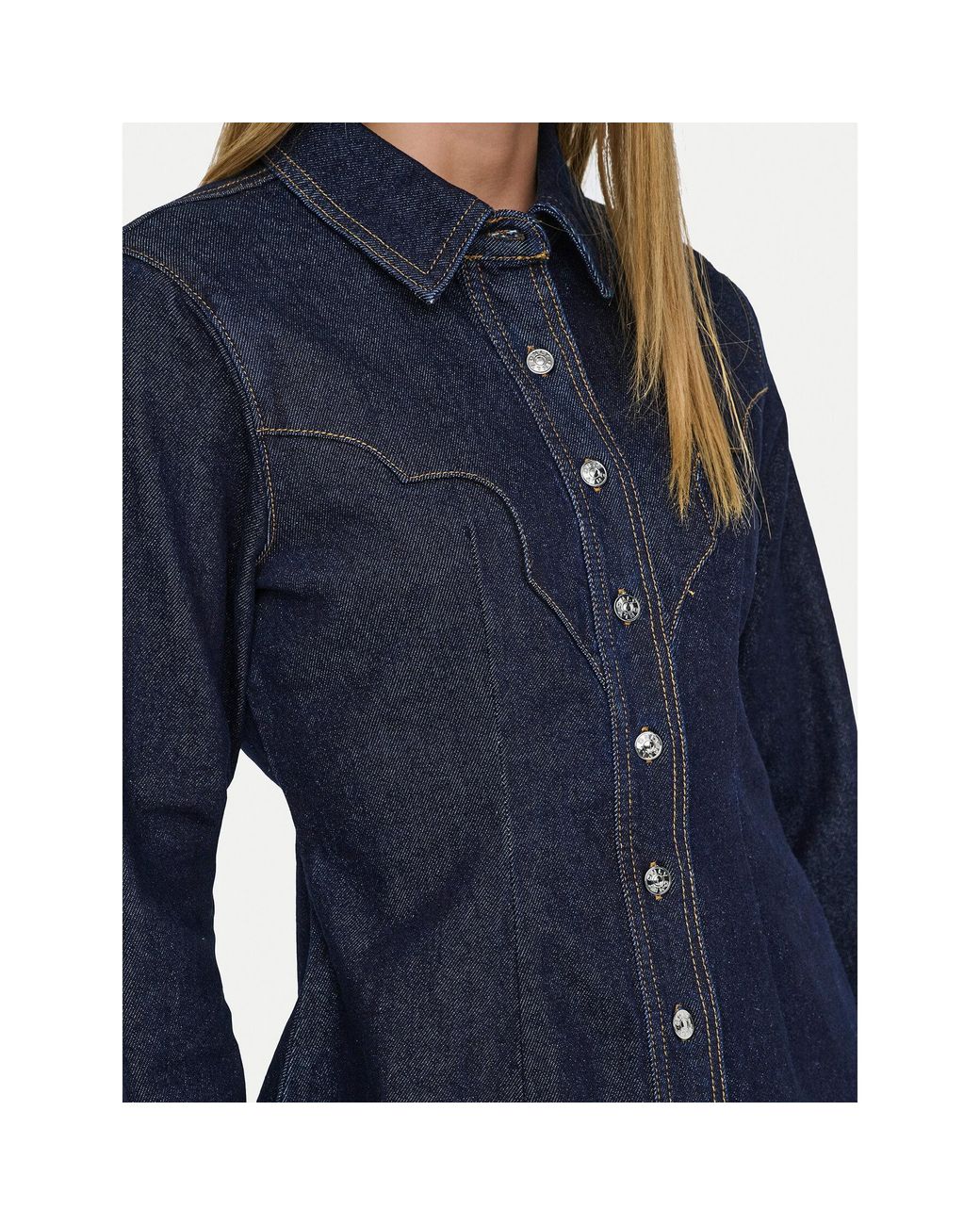 ONLY Blue Jeanshemd Perla 15359156 Slim Fit