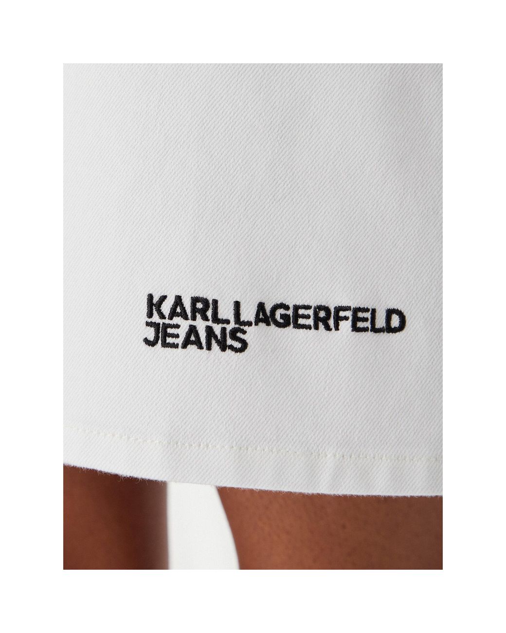 Karl Lagerfeld White Jeanskleid B2W13056 Regular Fit