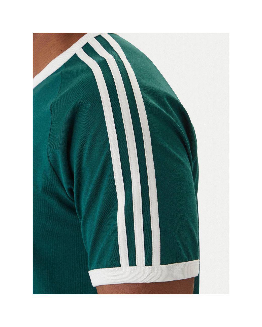 Adidas 3-Streifen T-Shirt in Green für Herren