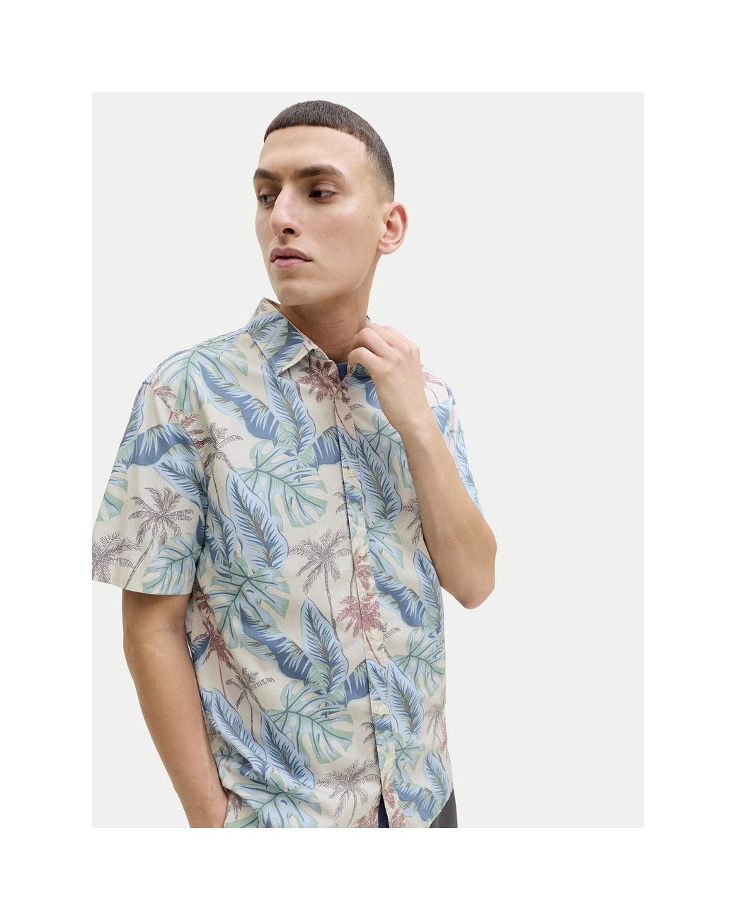 Jack & Jones Hemd Honolulu 12289667 Regular Fit in Blue für Herren