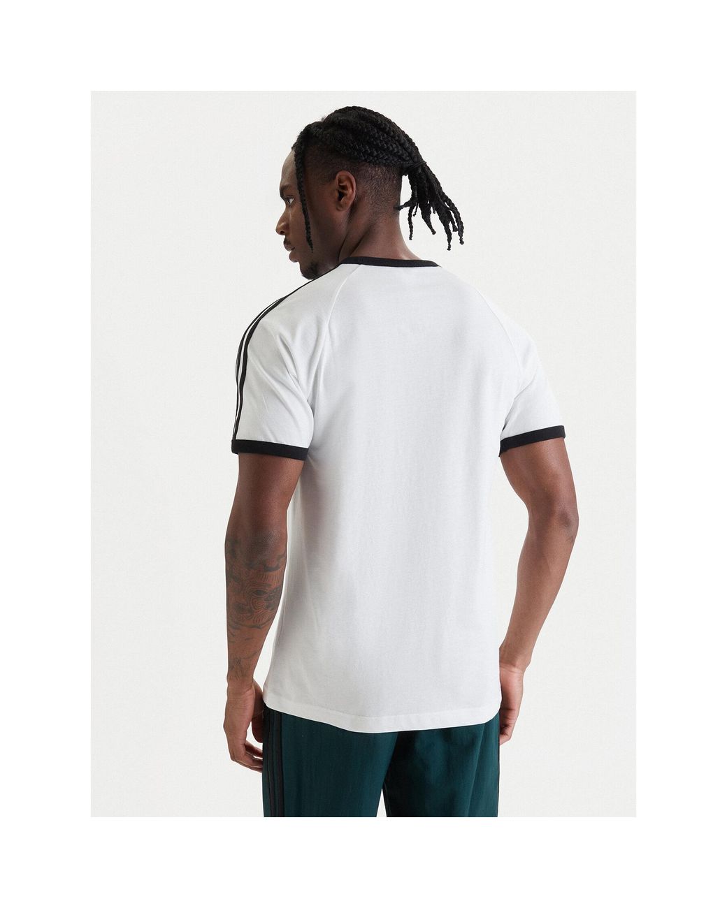 Adidas T-Shirt 3-Stripes Ke3537 Regular Fit in White für Herren