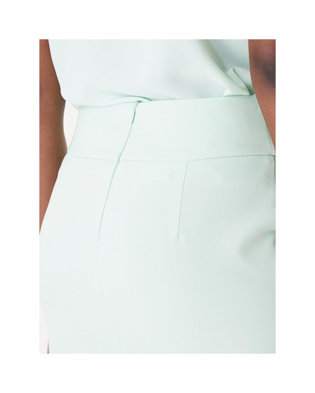 Rinascimento White Bleistiftrock Cfc0128651003 Slim Fit