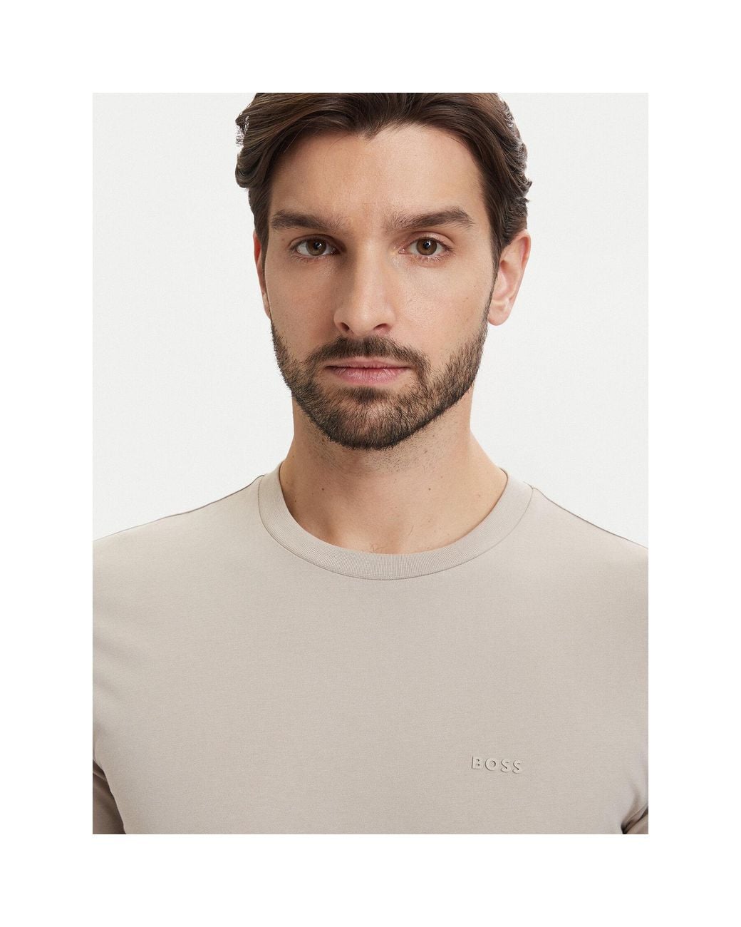 Boss T-Shirt Thompson 01 50468347 Regular Fit in Gray für Herren