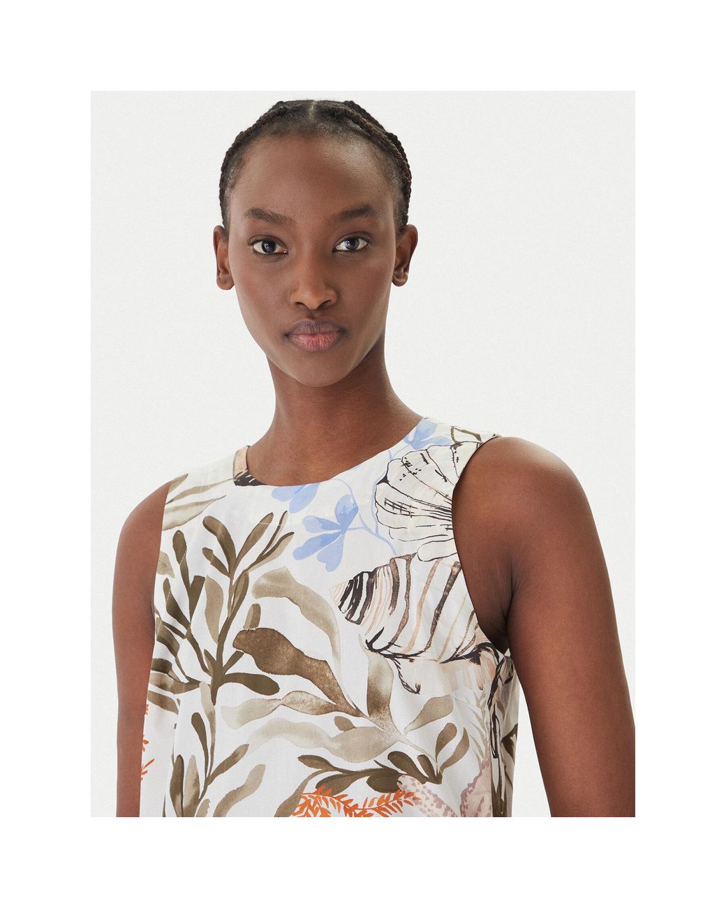 Marella White Kleid Für Den Alltag Sultano 2613221322 Regular Fit