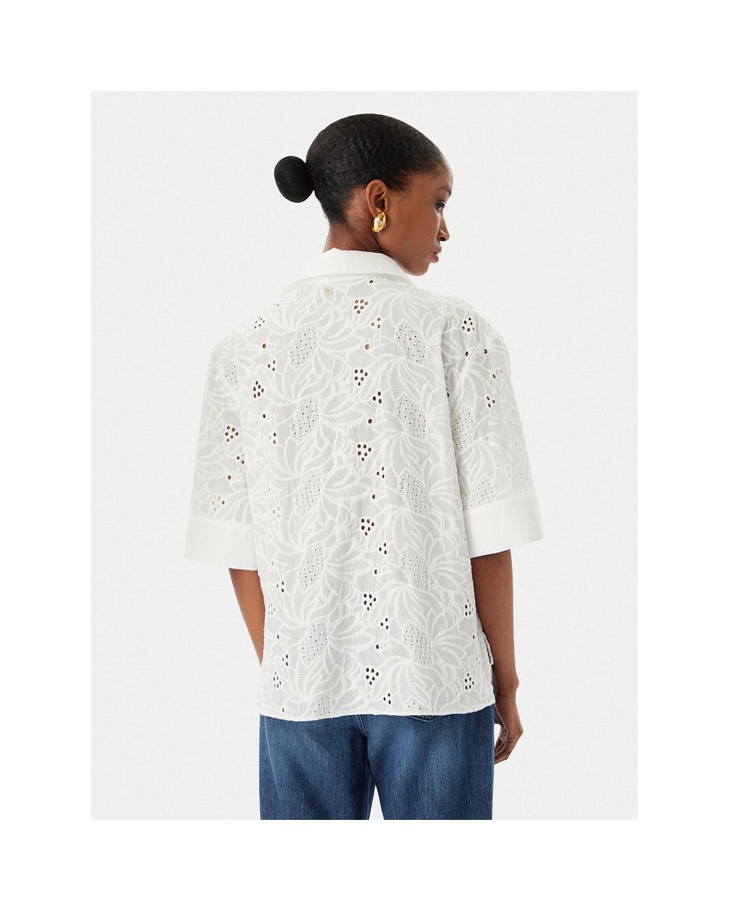 Lola Casademunt Blue Bluse Ls2615055 Relaxed Fit
