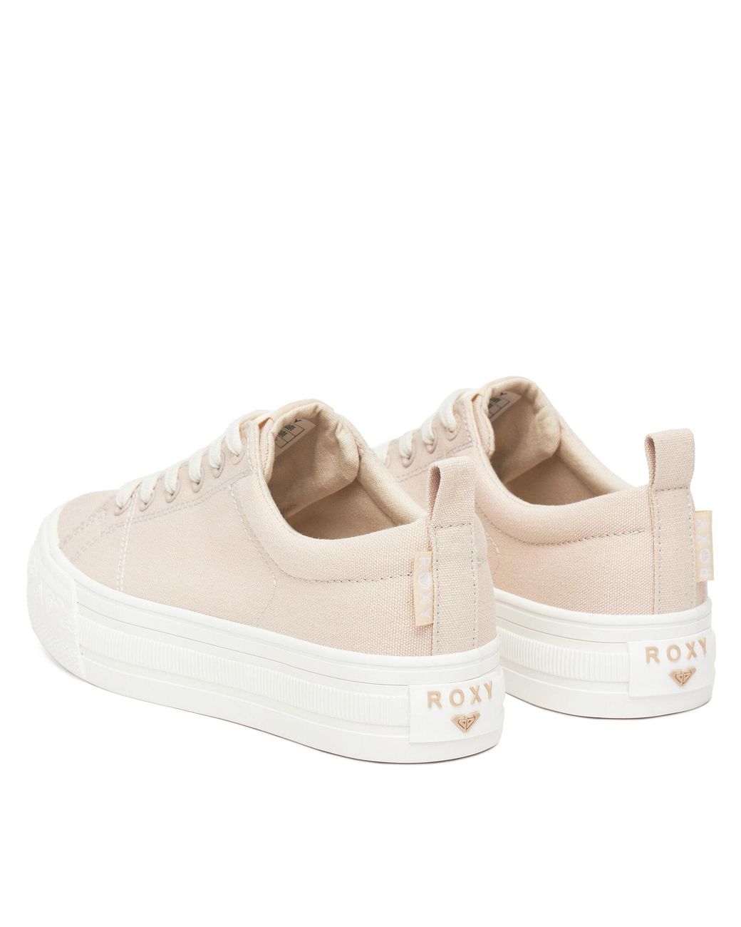 Roxy White Sneakers Aus Stoff V12908