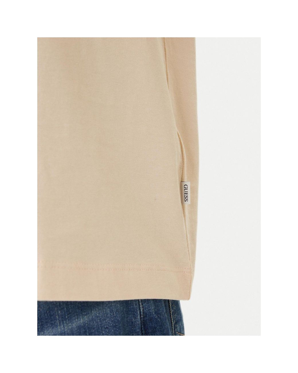 Guess T-Shirt M4Yi46 K8Fq4 Regular Fit in Natural für Herren