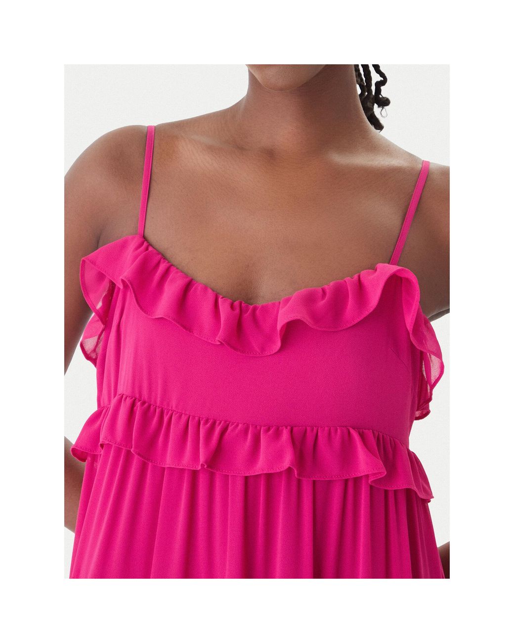 MICHAEL Michael Kors Pink Sommerkleid Ms683E37R3 Relaxed Fit