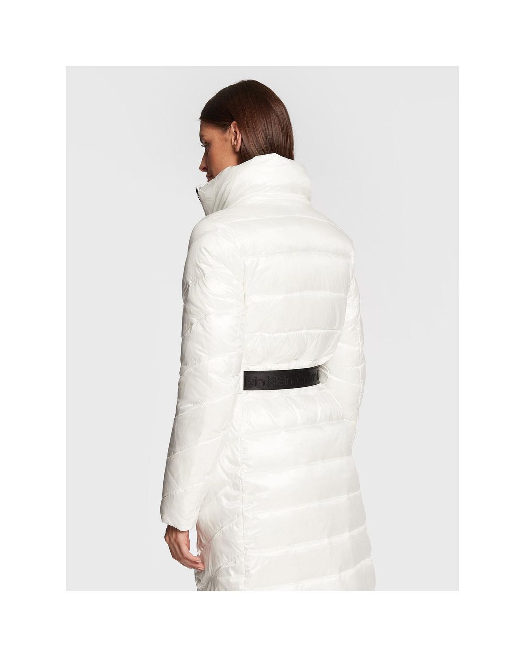 Calvin Klein White Daunenjacke Essential K20K204699 Écru Regular Fit